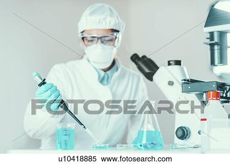 Stock Photography - Life science research. Fotosearch