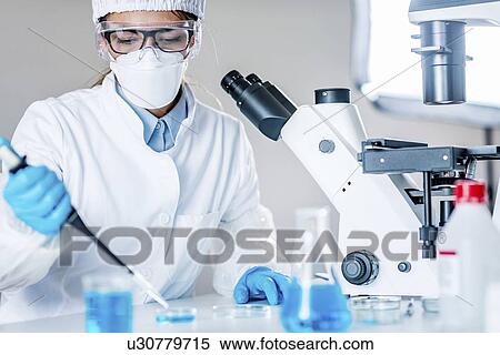 Stock Photography - Life science research. Fotosearch