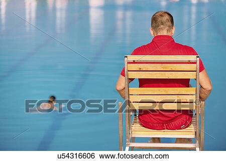 Stock Photograph - Lifeguard on duty. Fotosearch
