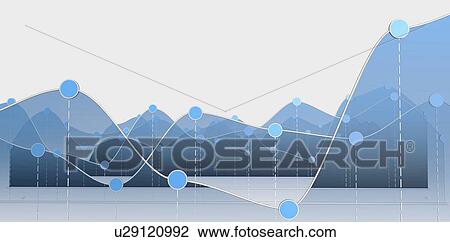 Stock Image - Line graphs, illustration. Fotosearch