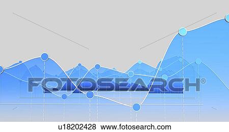 Stock Photo - Line graphs, illustration. Fotosearch