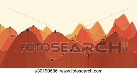 Stock Photograph - Line graphs, illustration. Fotosearch