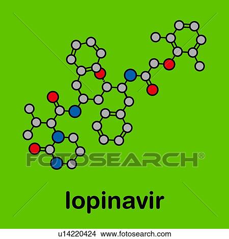 Lopinavir HIV drug, molecular model View Large Photo Image Picture - Lopinavir HIV drug, molecular model. Fotosearch
