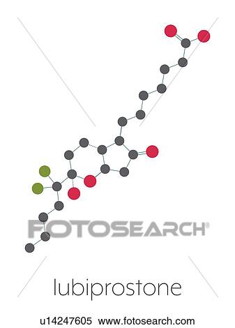Lubiprostone chronic constipation drug, molecular model View Large Photo Image Stock Photography - Lubiprostone chronic constipation drug, molecular model. Fotosearch