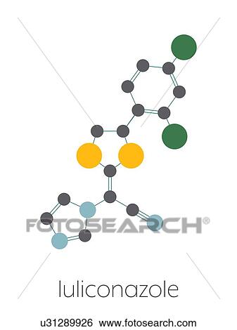 Luliconazole antifungal drug, molecular model View Large Photo Image Stock Photograph - Luliconazole antifungal drug, molecular model. Fotosearch