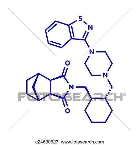 Lurasidone atypical antipsychotic drug, molecular model View Large Photo Image Stock Photo - Lurasidone atypical antipsychotic drug, molecular model. Fotosearch
