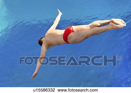 Stock Image - Male diver. Fotosearch