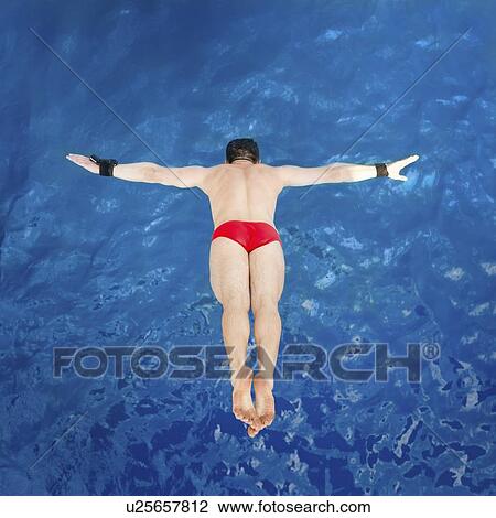 Stock Image - Male diver. Fotosearch