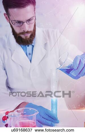 Stock Photo - Male researcher in laboratory. Fotosearch