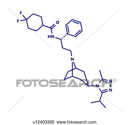 Maraviroc HIV drug, molecular model View Large Photo Image Stock Image - Maraviroc HIV drug, molecular model. Fotosearch