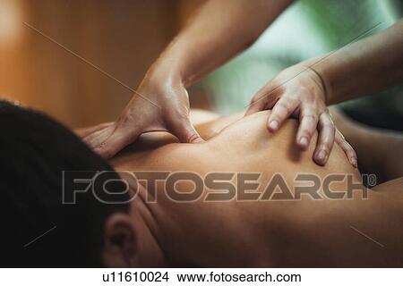 Picture - Massage therapy. Fotosearch