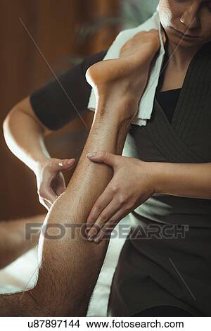 Picture - Massage therapy. Fotosearch