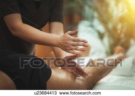Stock Image - Massage therapy. Fotosearch
