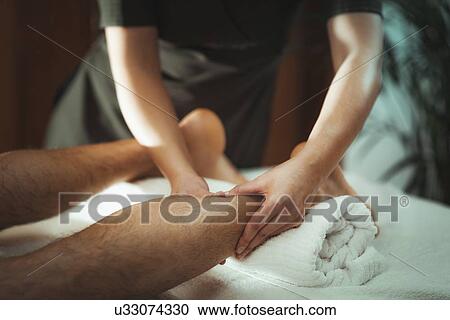 Stock Image - Massage therapy. Fotosearch
