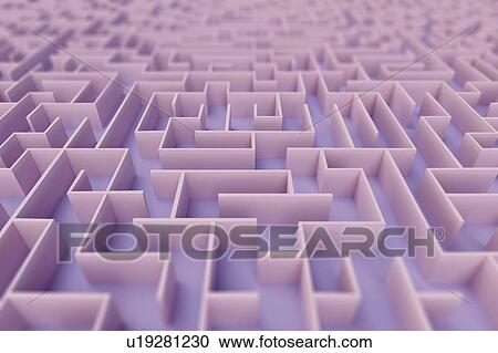 Stock Image - Maze, illustration. Fotosearch
