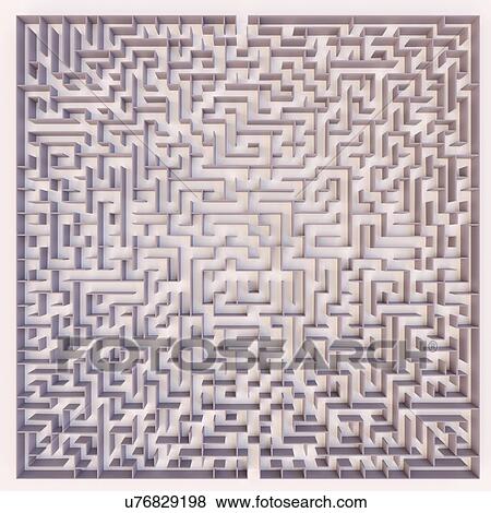 Maze, illustration View Large Photo Image Stock Photo - Maze, illustration. Fotosearch