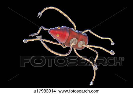 Picture - Medical nanorobot, illustration. Fotosearch