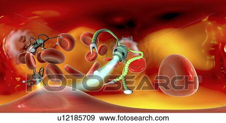 Stock Photo - Medical nanorobot, illustration. Fotosearch
