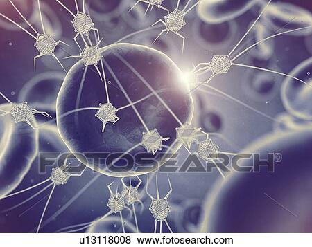Stock Photo - Medical nanorobots, illustration. Fotosearch