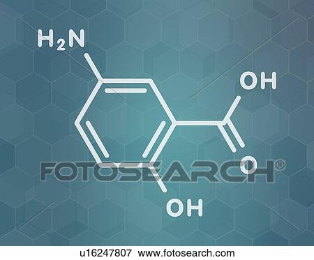 Mesalazine inflammatory bowel disease drug, molecular model View Large Photo Image Stock Photo - Mesalazine inflammatory bowel disease drug, molecular model. Fotosearch