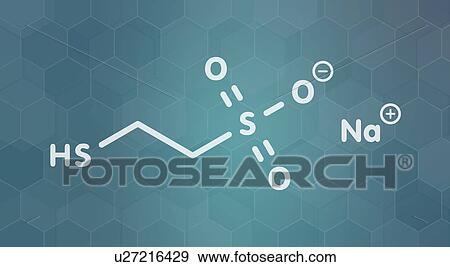 Mesna chemotherapy adjuvant and mucolytic drug molecule View Large Photo Image Stock Photo - Mesna chemotherapy adjuvant and mucolytic drug molecule. Fotosearch