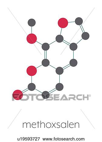 Methoxsalen skin disease drug, molecular model View Large Photo Image Stock Photo - Methoxsalen skin disease drug, molecular model. Fotosearch