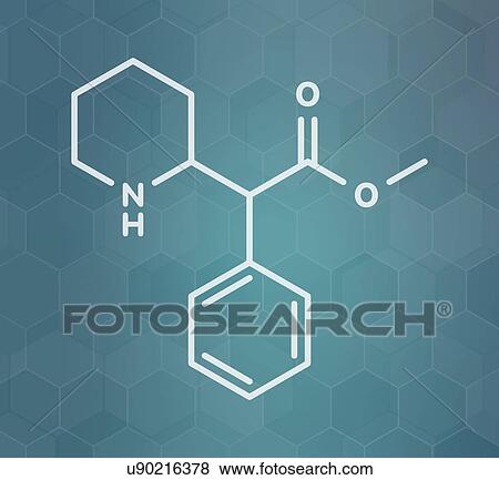 Stock Photo - Methylphenidate ADHD drug, molecular model. Fotosearch