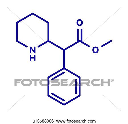 Stock Photograph - Methylphenidate ADHD drug, molecular model. Fotosearch