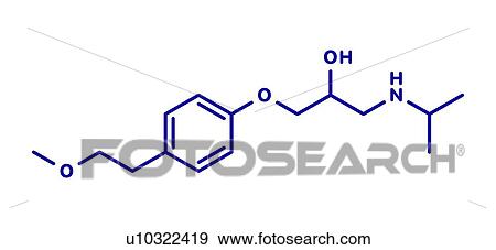 Metoprolol high blood pressure drug, molecular model View Large Photo Image Stock Photo - Metoprolol high blood pressure drug, molecular model. Fotosearch