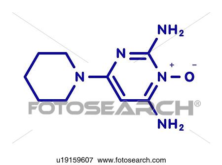 Minoxidil male pattern baldness drug, molecular model View Large Photo Image Stock Photo - Minoxidil male pattern baldness drug, molecular model. Fotosearch
