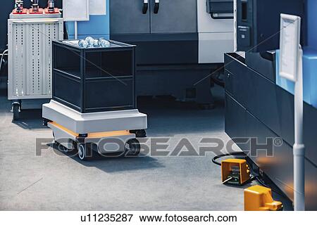 Stock Photo - Mobile industrial robot. Fotosearch