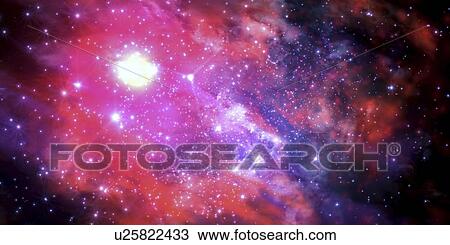 Nebula and stars, illustration View Large Photo Image Stock Image - Nebula and stars, illustration. Fotosearch
