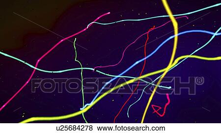 Neon streamers, illustration View Large Photo Image Stock Photo - Neon streamers, illustration. Fotosearch