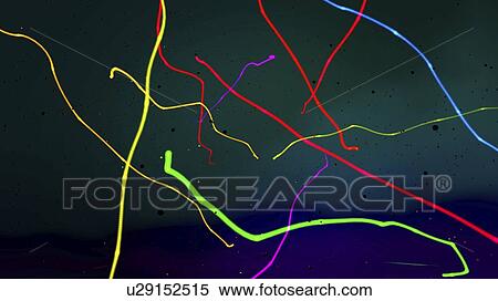 Stock Photography - Neon streamers, illustration. Fotosearch