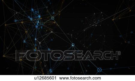 Stock Image - Network, abstract illustration. Fotosearch
