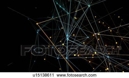 Stock Image - Network connections, abstract illustration. Fotosearch