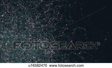 Stock Image - Network, illustration. Fotosearch