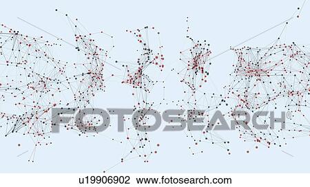 Stock Image - Network, illustration. Fotosearch