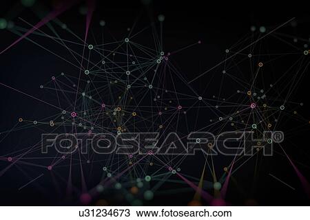 Stock Image - Network, illustration. Fotosearch