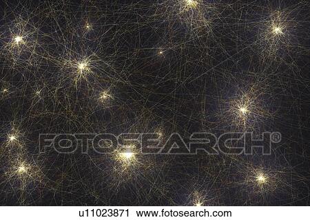 Stock Image - Neural network, conceptual computer illustration.. Fotosearch