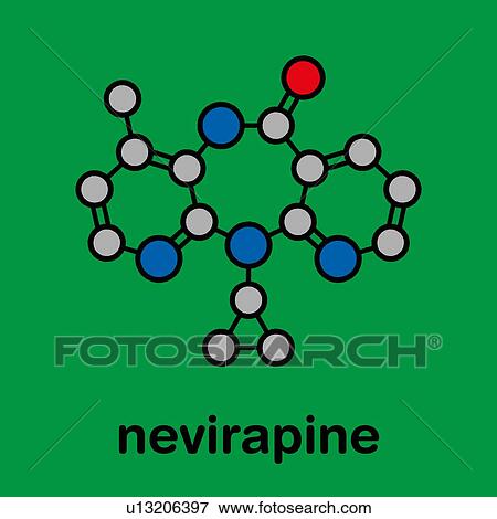Nevirapine HIV drug, molecular model View Large Photo Image Stock Photo - Nevirapine HIV drug, molecular model. Fotosearch