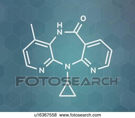 Nevirapine HIV drug, molecular model View Large Photo Image Stock Photo - Nevirapine HIV drug, molecular model. Fotosearch