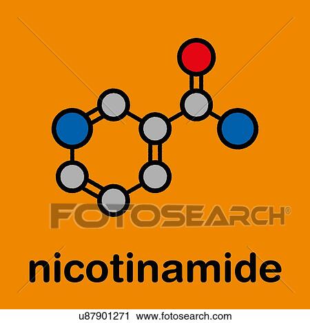 Nicotinamide drug and vitamin, molecular model View Large Photo Image Stock Image - Nicotinamide drug and vitamin, molecular model. Fotosearch