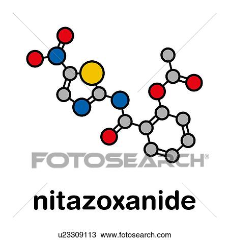 Nitazoxanide antiprotozoal drug, molecular model View Large Photo Image Stock Image - Nitazoxanide antiprotozoal drug, molecular model. Fotosearch