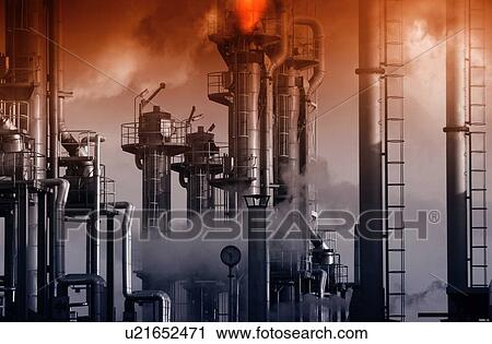 Stock Image - Oil, gas and fuel industry. Fotosearch