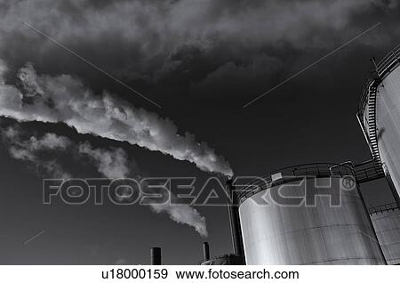 Stock Photo - Oil industry storage tanks. Fotosearch
