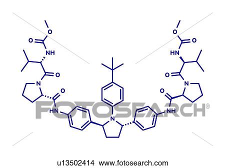 Ombitasvir hepatitis C virus drug, molecular model View Large Photo Image Picture - Ombitasvir hepatitis C virus drug, molecular model. Fotosearch