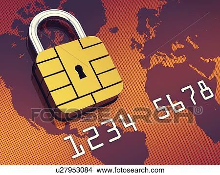 Picture - Online banking security, conceptual illustration. Fotosearch