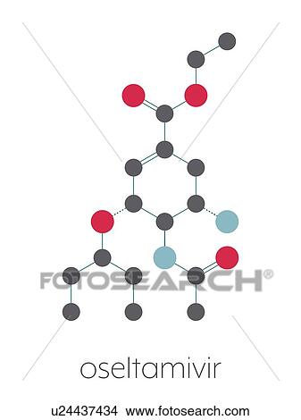 Oseltamivir influenza virus drug, molecular model View Large Photo Image Picture - Oseltamivir influenza virus drug, molecular model. Fotosearch