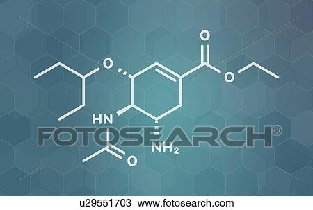 Oseltamivir influenza virus drug, molecular model View Large Photo Image Stock Image - Oseltamivir influenza virus drug, molecular model. Fotosearch